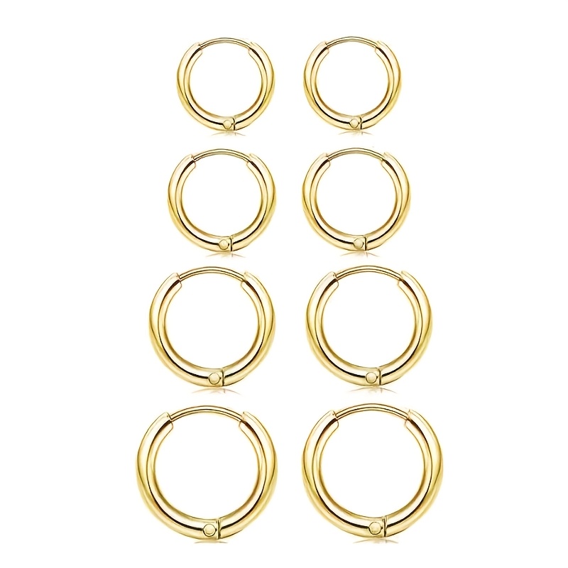 8pcs Minimalist Classic Copper Ear Clips
