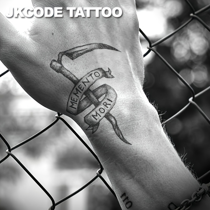 Halloween Tattoo-herbal Tattoo Sticker Dark Style Pattern Cool Men Women Hand Finger Neck Waterproof 15 Days