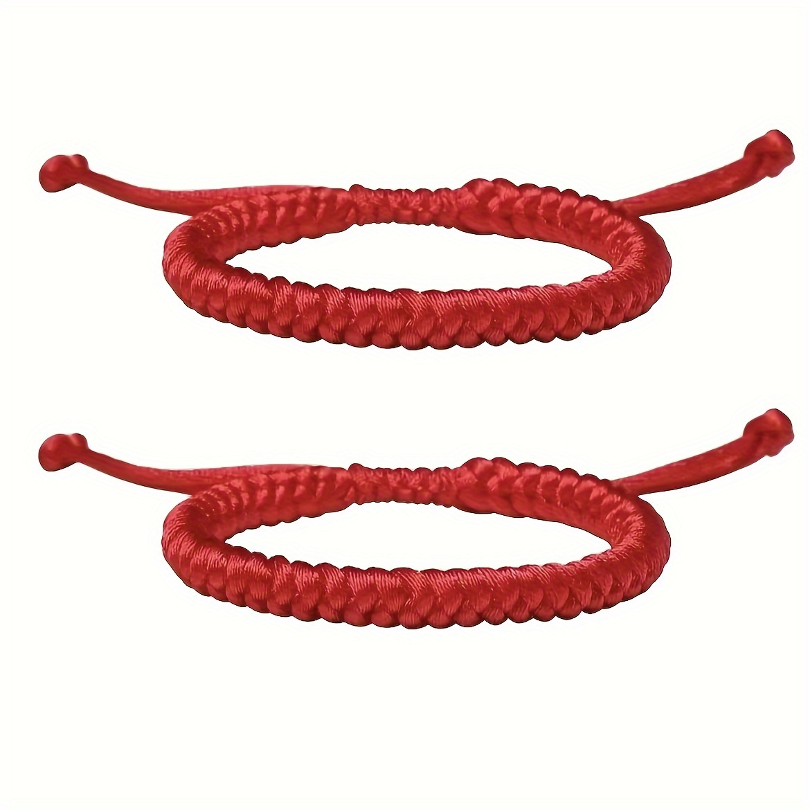 Adjustable Good Luck Red Rope Braided Bracelet - Handmade , Minimalist Style For Couples & - Ideal Or Gift, Valentine's Day Special