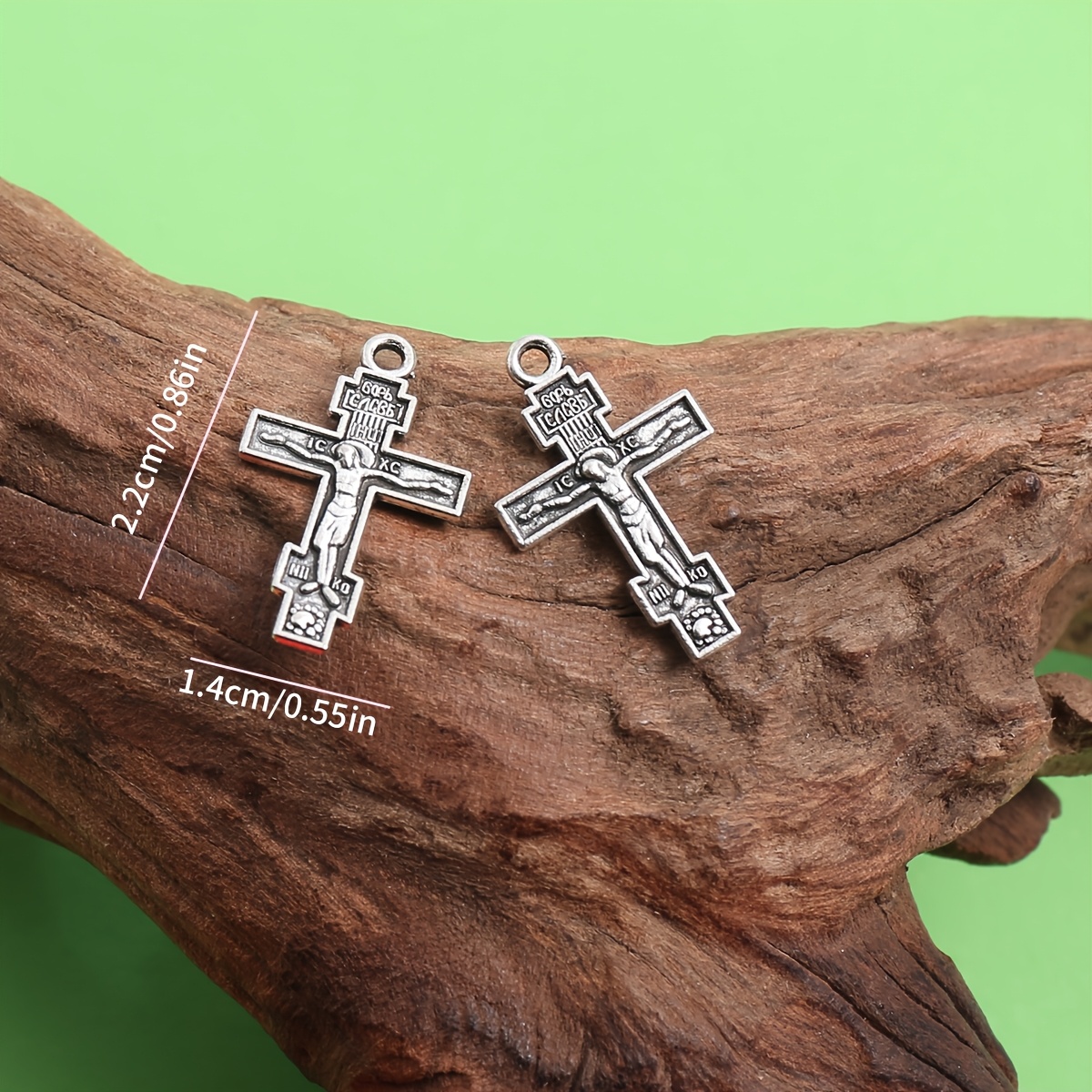 28pcs Vintage Jesus Cross Pendant Set for DIY
