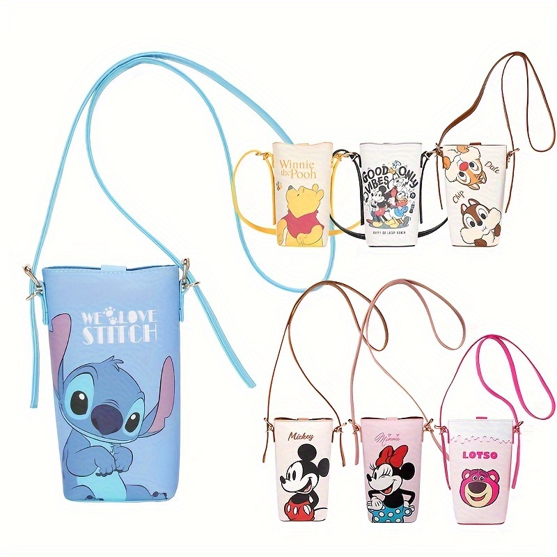 

Disney Cartoon Characters Crossbody Phone Bags, Stitch, Mickey, , , , Lotso Shoulder Purse
