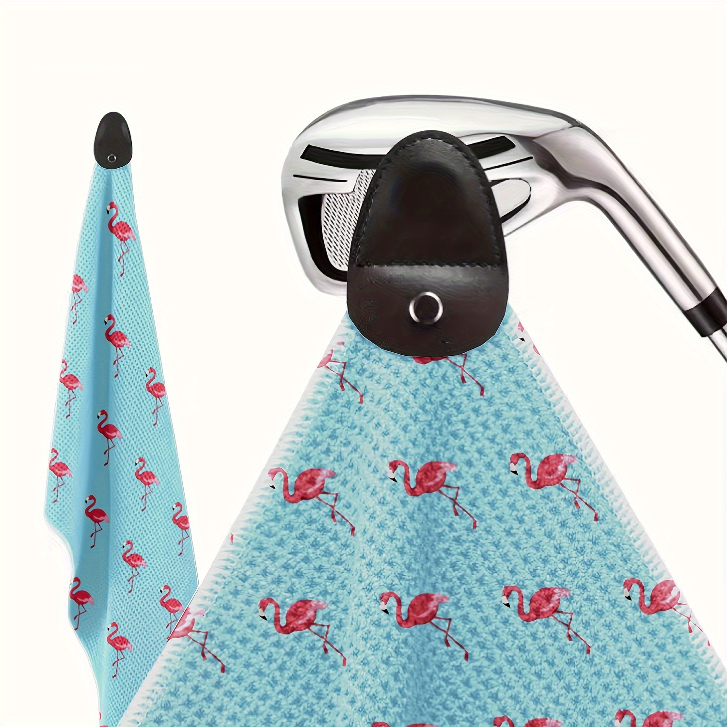 

Magnetic Golf Towel 1pc, Waffle Weave Microfiber With Flamingo Pattern, Strong Magnet To Clubs & Carts, 80% Polyester 20% Polyamide, Hand Wash/, 15.7x19.6 Inches