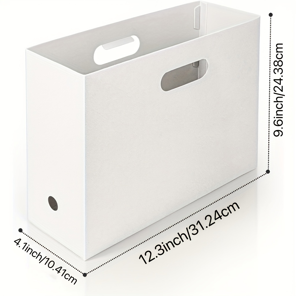 1pc White Plastic Storage Box With Lid - Foldable, Space- Organizer For Scrapbooking, Stationery, And Craft Supplies, Multi-compartment Design For Easy Organization, Scrapbooking Supplies