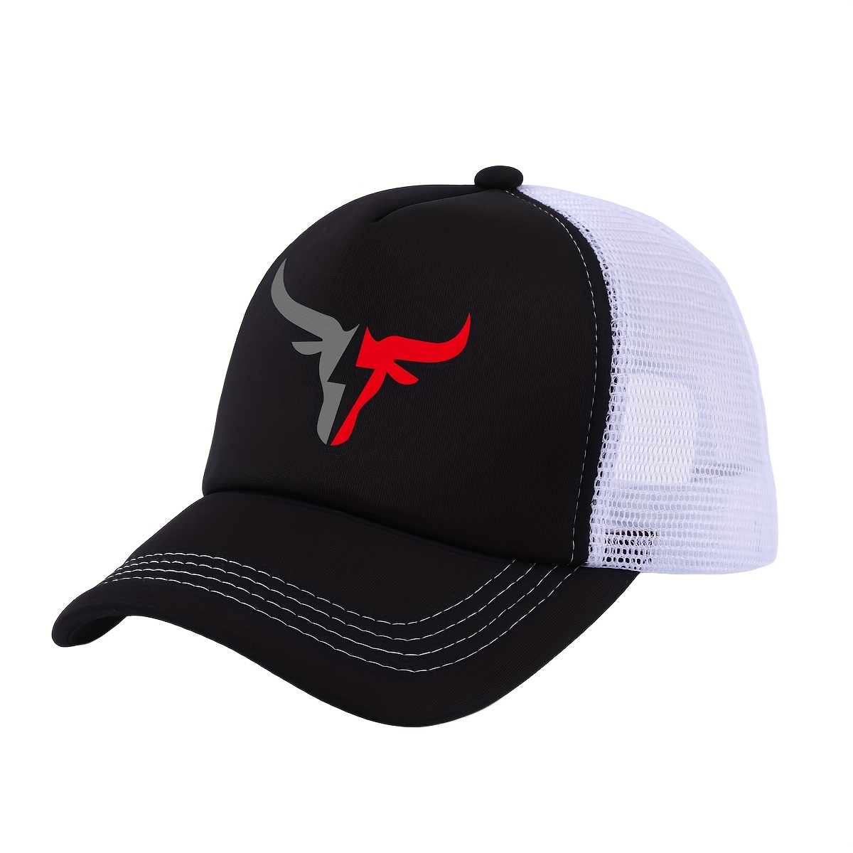 TEMU Gorra de béisbol para hombre con estampado de cabeza de 2025, nueva gorra de malla transpirable para , otoño, verano, gorra de , gorra para ,