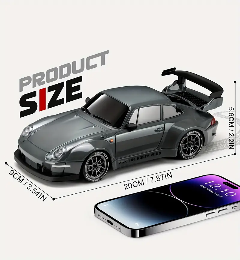 remote control drifting car 1 24 multicolored rc car with led lights a gift for boys and girls for birthdays halloween and christmas details 8