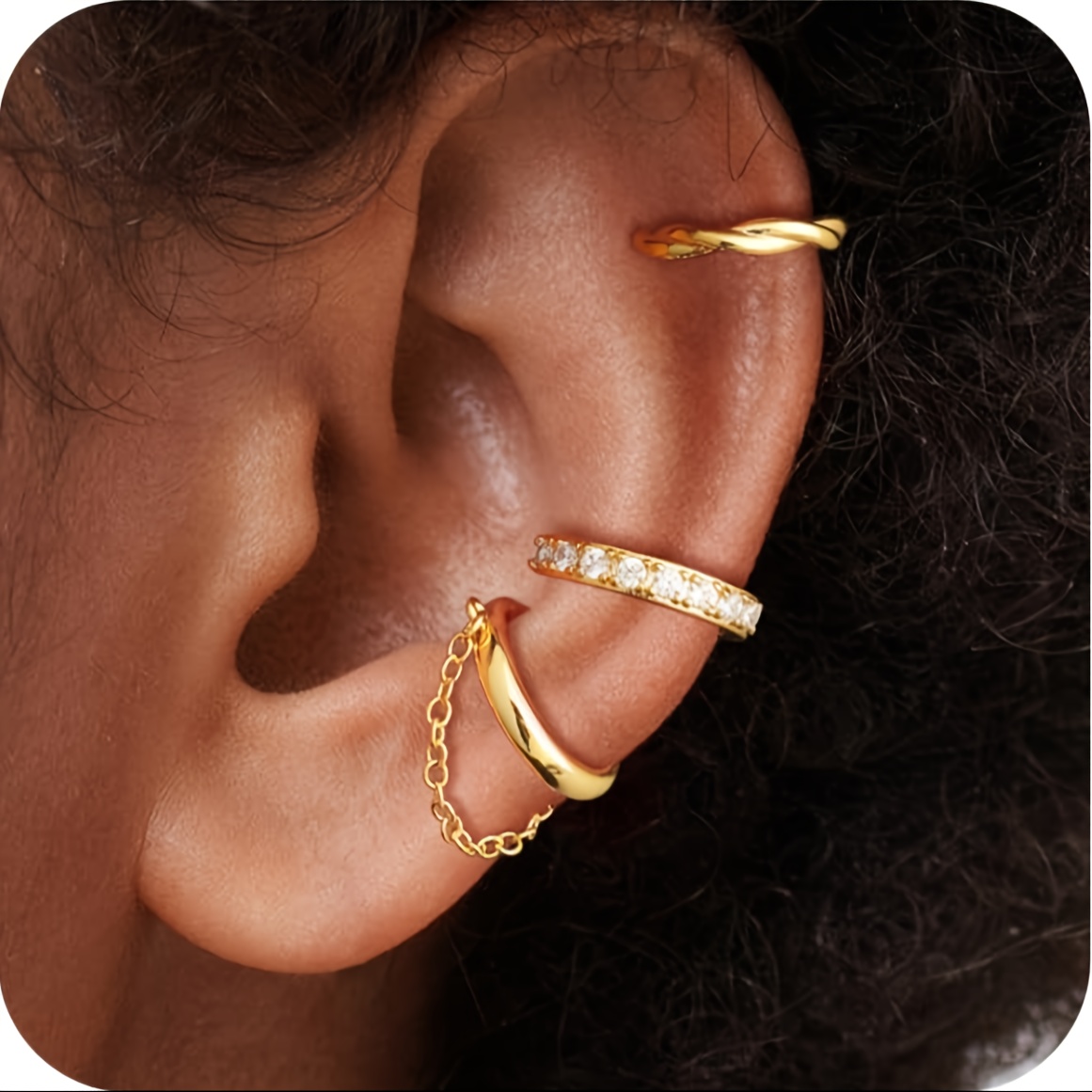 ear cuff earrings women adjustable non piercing ear cuffs Temu