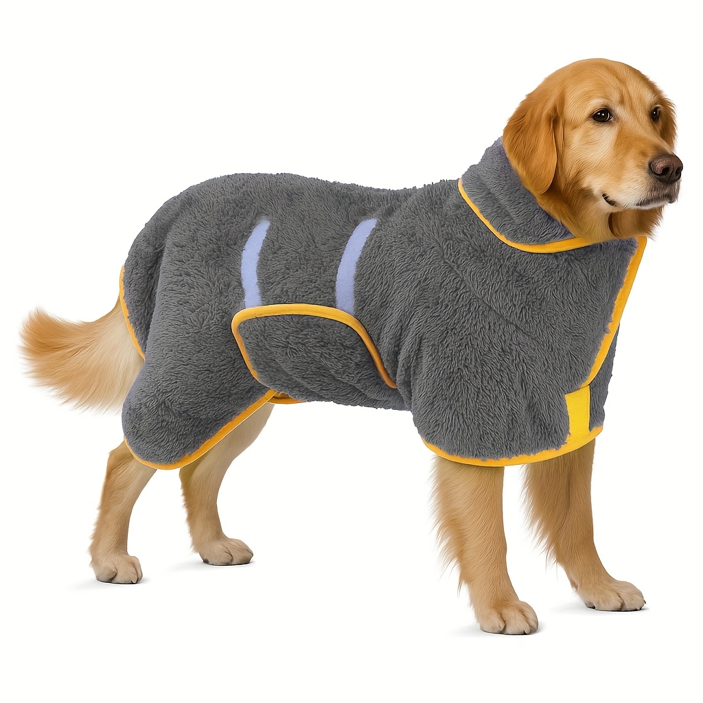 E-shop Fleece Hunde Pullover Winter Warme Hunde Kleidung für Kleine Mittelgroße Große Hunde Fuzzy Haustier Outfit Weicher Pullover Hunde Sweatshirt