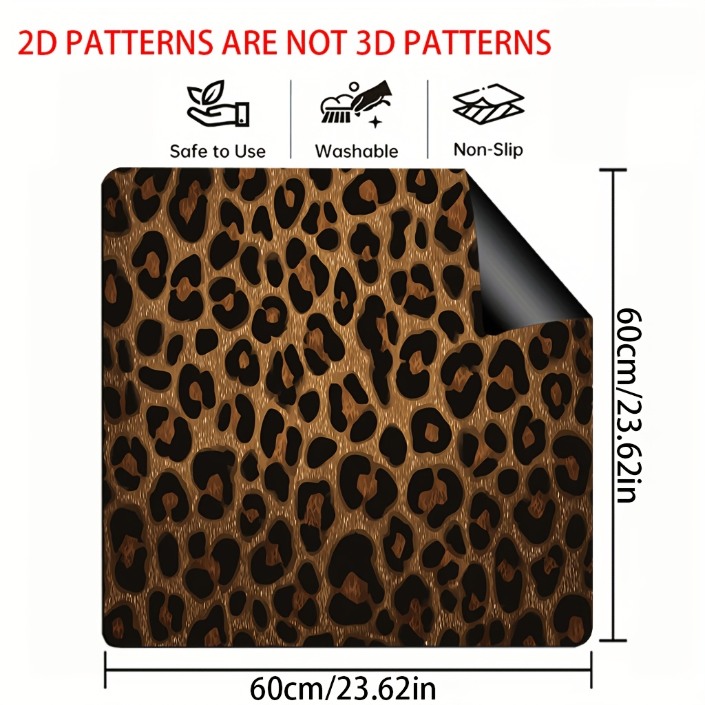 TEMU 1pc, 2d Flat Printed Stove Protector, Stove Top Cover With Spots, Multifunctional, Suitable For Any Kitchen, Washing Machine Mat, Protective Mat