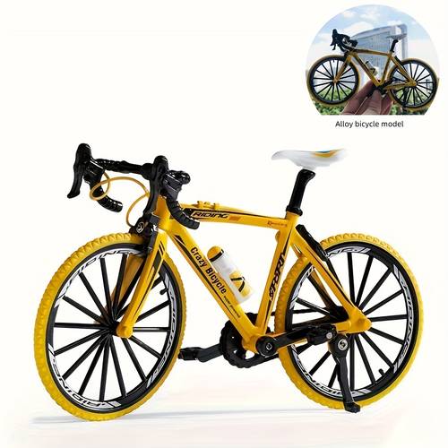 1:8 Alloy Simulation Bicycle Mountain Bike Model Durable Bicycle Model Ornament DIY Crafts Living Room Decoration