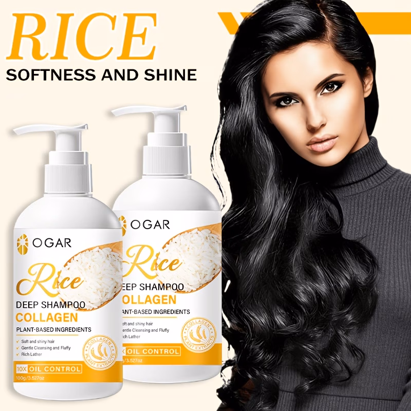 10 in 1 rice shampoo enriched with rice rosemary keratin biotin collagen betaine jojoba oil argan oil castor oil and more nutrients gently cleanses controls oil by frizz moisturizes dry and damaged hair enhances hair Product details 0