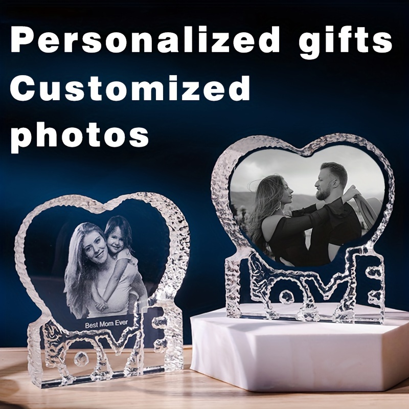 

1pc, Customized Photos For Valentine's Day Gifts For Boyfriend And Girlfriend Personalized Photos For Mother's Day Commemorative Frames, Birthday Gifts Holiday Parties Rooms Love Decorations