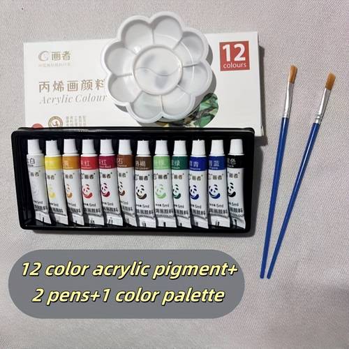 beginner acrylic paint set 12 18 24 colors 0 17oz tubes and additions professional art supplies suitable for students and adults ideal back to school gift creative painting projects for winter and new year