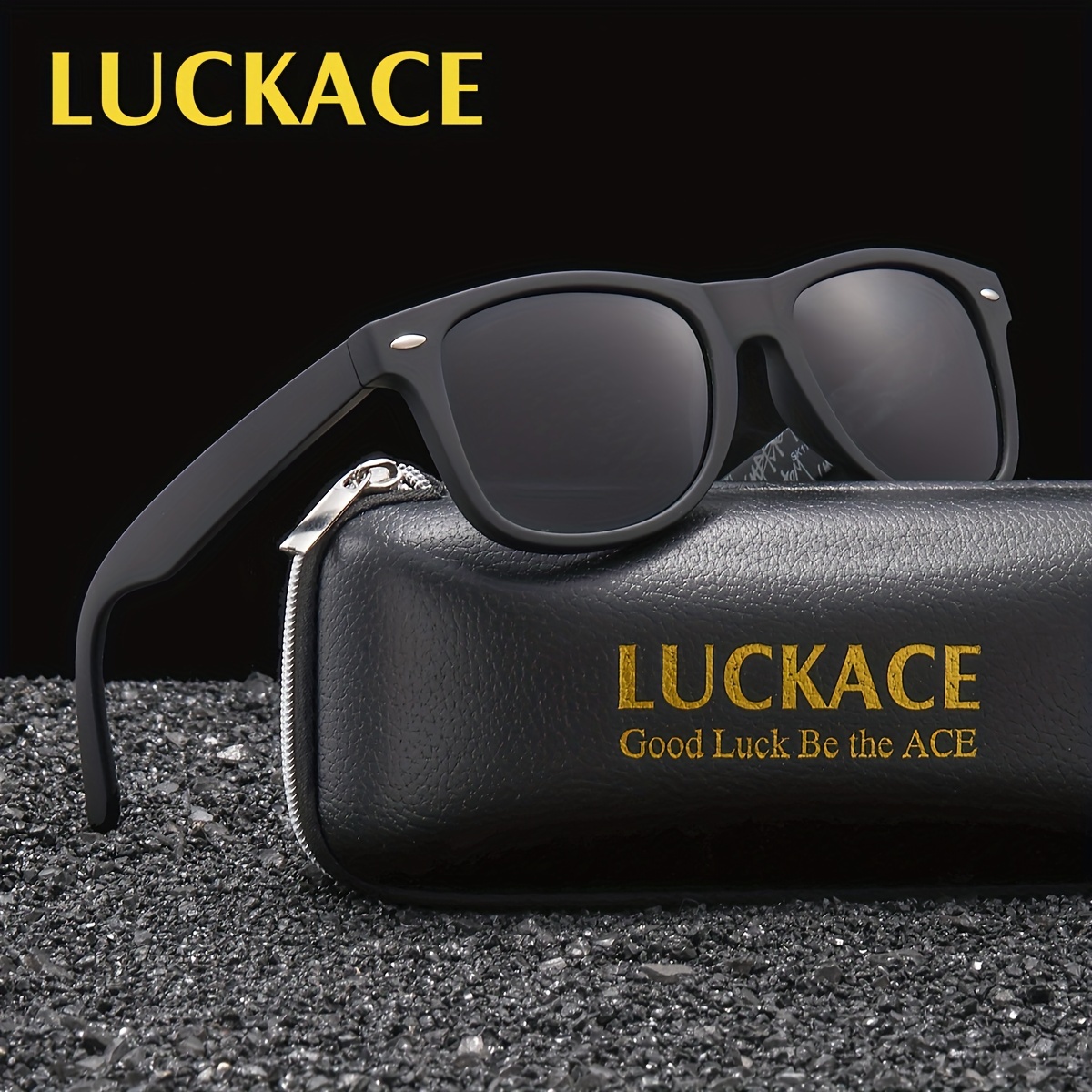 

Lunettes de Sport Polarisées LUCKACE pour Hommes - Verres TAC Durables, Protection, Parfaites pour & les Activités en - Boîte Cadeau Élégante Incluse
