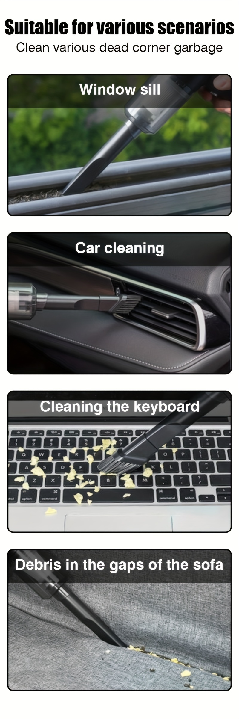 multifunctional wireless charging mini vacuum cleaner large wireless power supply suitable for computer cleaning household cleaning car cleaning valentines day and new years gift details 0