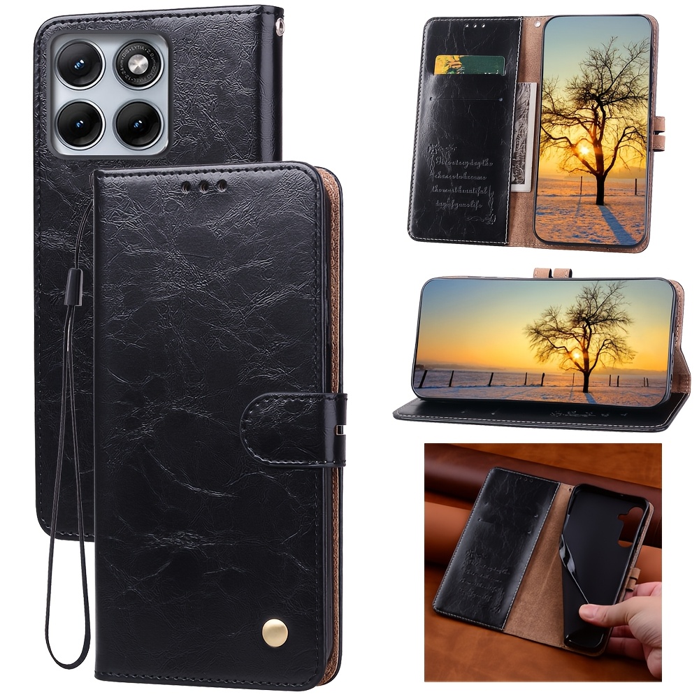business synthetic leather wallet flip phone case for moto edge 70 fusion 60 fusion 60 pro g57 g 67 g86 g06 g15 g17  77 g56 g85 g64 g54  34 g45 g24 g04 g04s e14 case book cover stand feature card slot coque fundas