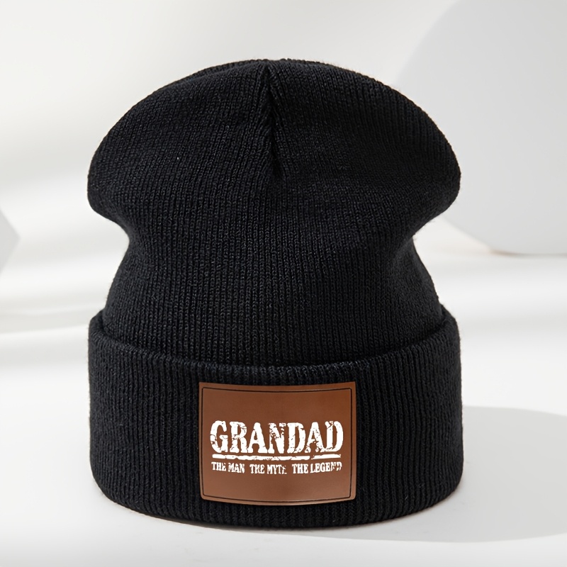 TEMU A Brown Grandad Warm Knitted Beanie For Men's Autumn And Winter Outdoor Use, Unisex Outdoor Warm Casual Brimless Beanie, Fashionable And
