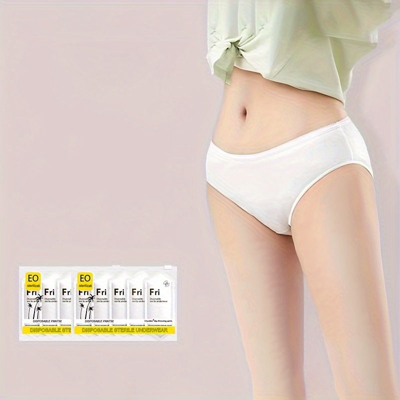 7 Pcs Womens Disposable Underwear Pure Female Underwear For Travel