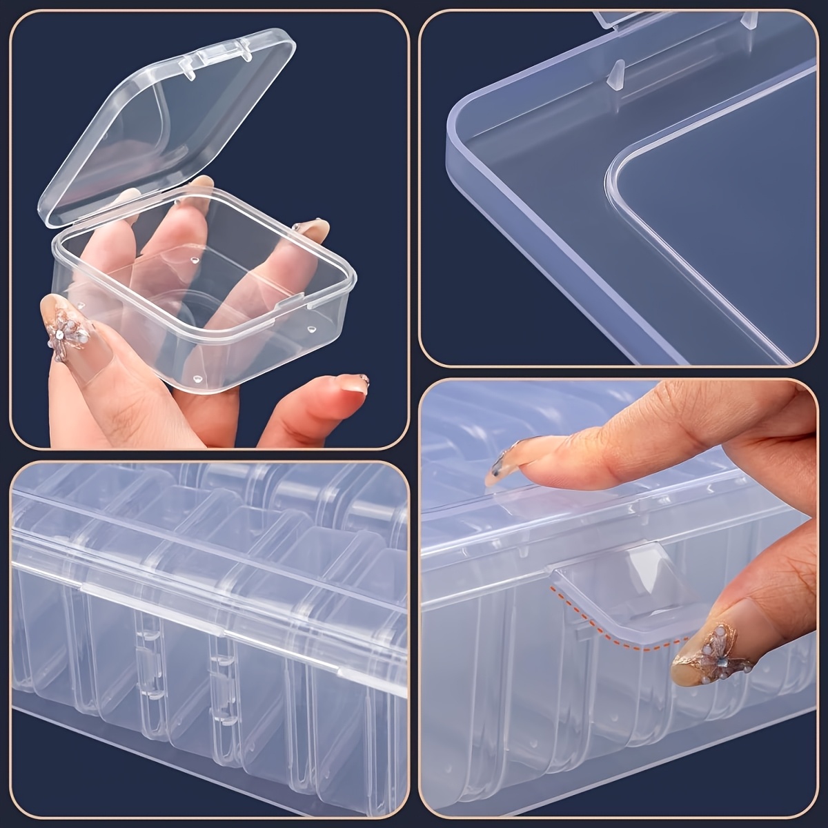 Transparent Storage Box, Large Capacity Organizer