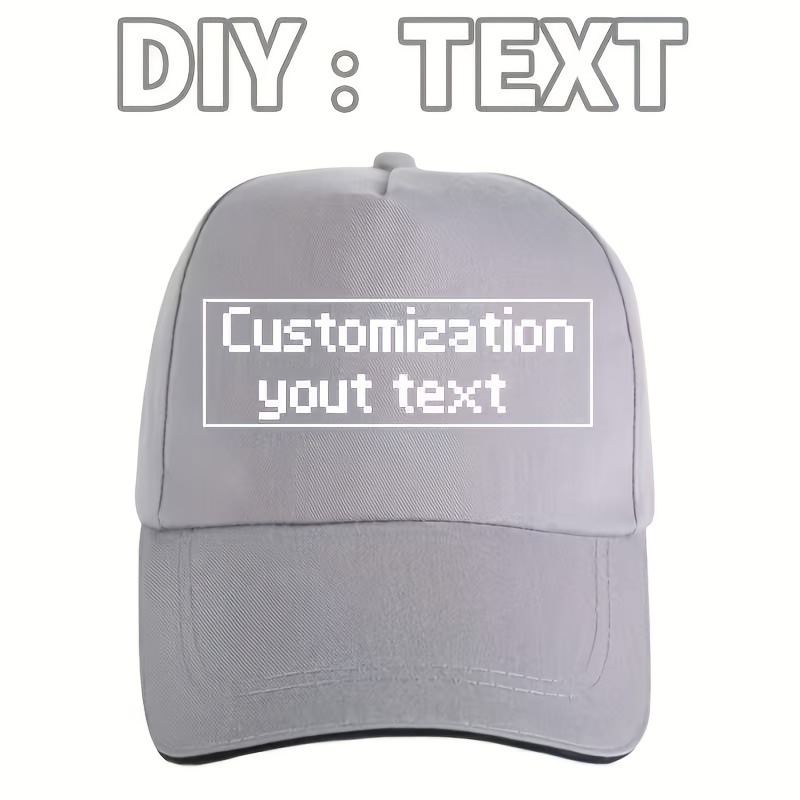 TEMU [custom Item] Ultra-high Cost-performance Custom Baseball Cap, Gift For , Unisex Present - Lightweight Comfortable Adjustable Classic Duckbill