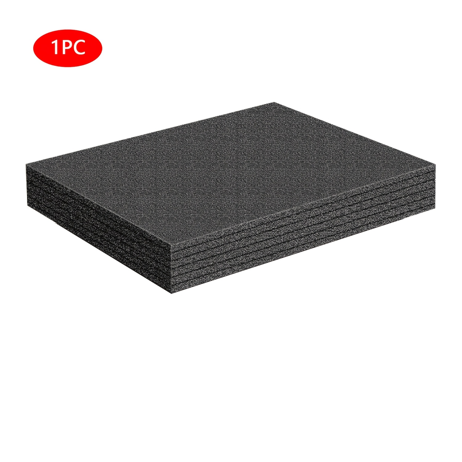 TEMU Polyethylene Foam Board, Black Thickened Cuttable Foam Padding, Suitable For Protective Cases, High-quality Material For Protecting Tools,