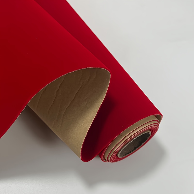 TEMU Thick Plush Self-adhesive Velvet Flocked Fabric, With A Soft And Delicate Three-dimensional Velvet Surface For A Comfortable Touch. Suitable For