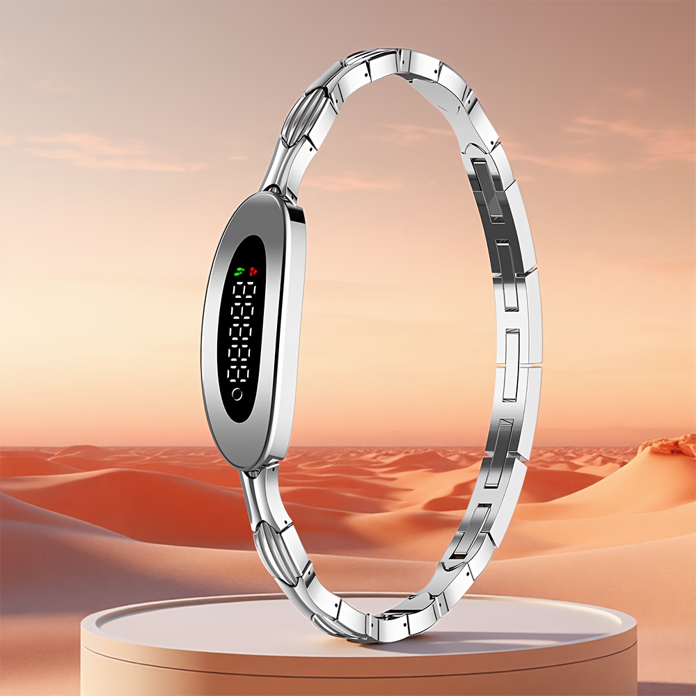 GWENLAND 1pc Smart Bracelet, Smart Band, Smart Watch, Supports Wireless 5.2, Pedometer, Sleep Monitoring, Multiple Sports Modes, Women'S Health, Remote Photography, Metal Watch Band, Women'S Additions, USB Charging - Image 7