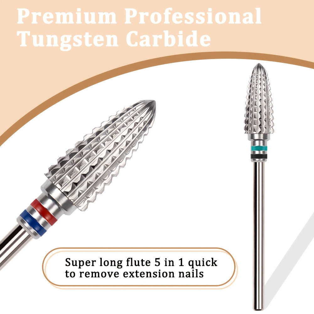 Double Ring Tungsten Steel Nail Drill Bit