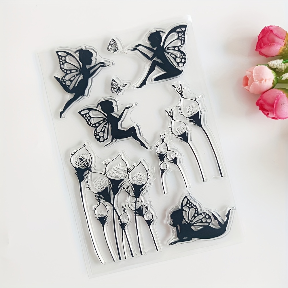 Plant Fairy   Enthusiast Clear Stamps/Seals for DIY Scrapbooking/Card Making/Album Decorative Silicone Stamp Crafts