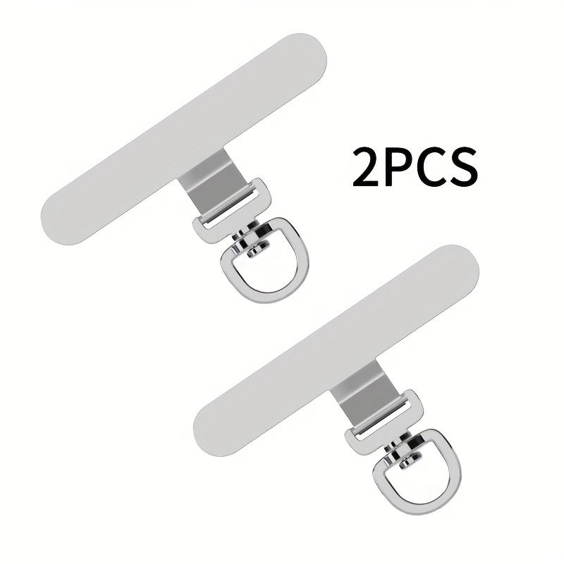2/4 Upgraded 360° Rotating Stainless Steel Phone Lanyard Connectors, Ultra-thin Metal Clip, Won't Damage Your Phone, Secure Wrist Strap Pendant, Suitable For Phone Cases, Universal Phone Accessories