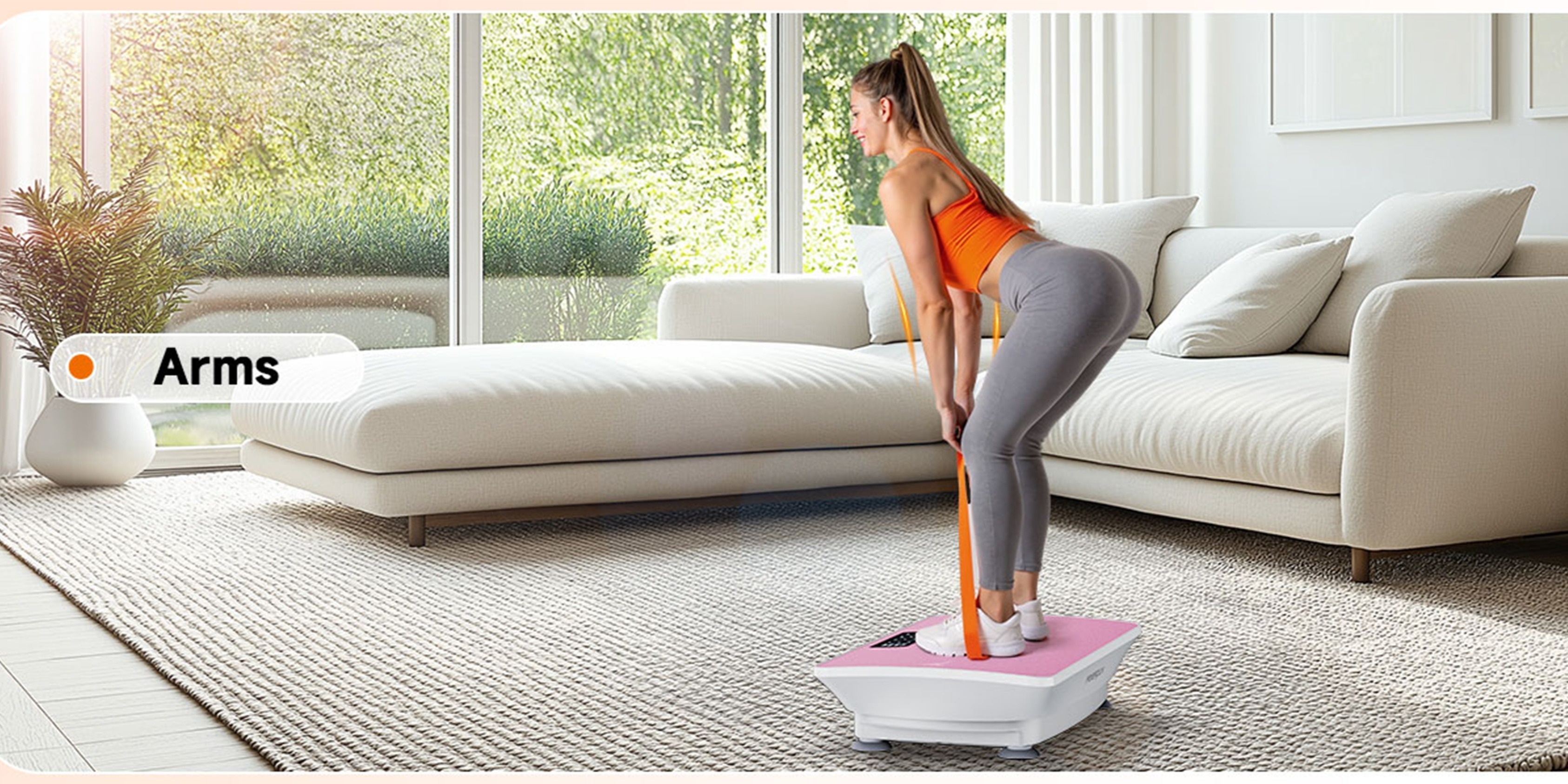 Vibration Plate Exercise Machine, Whole Body Workout Power Vibrate Fitness Platform Vibration Plate for Lymphatic Drainage, Silent Motor Speed Control, Body Shaping for Home Workout-Ideal Fitness Gift