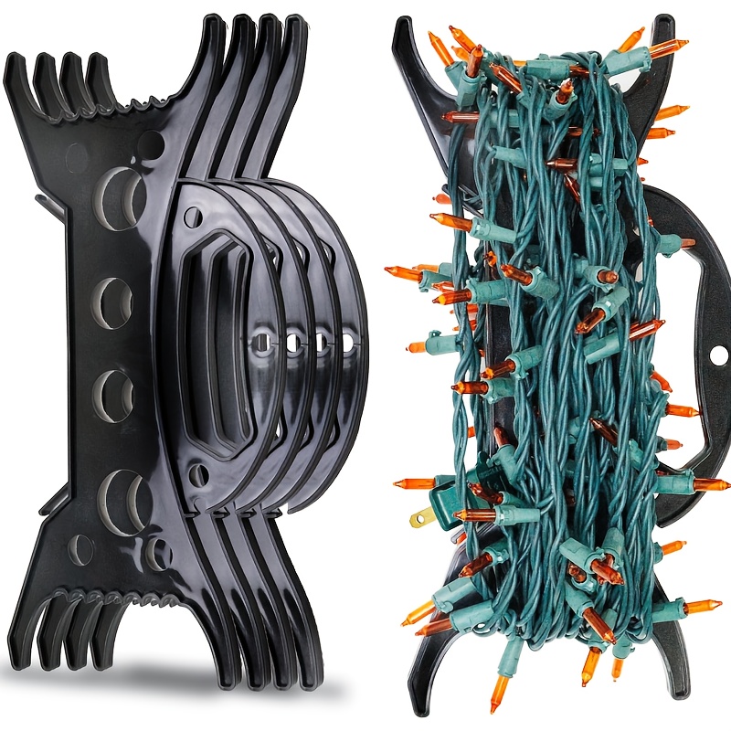 TEMU 6pcs Lamp, Winding Tool, Winding Handle, Ideal For Halloween, Christmas, Storing Lamp Cords, Bead Storage, Extension Cord Organization, Versatile Storage Rack