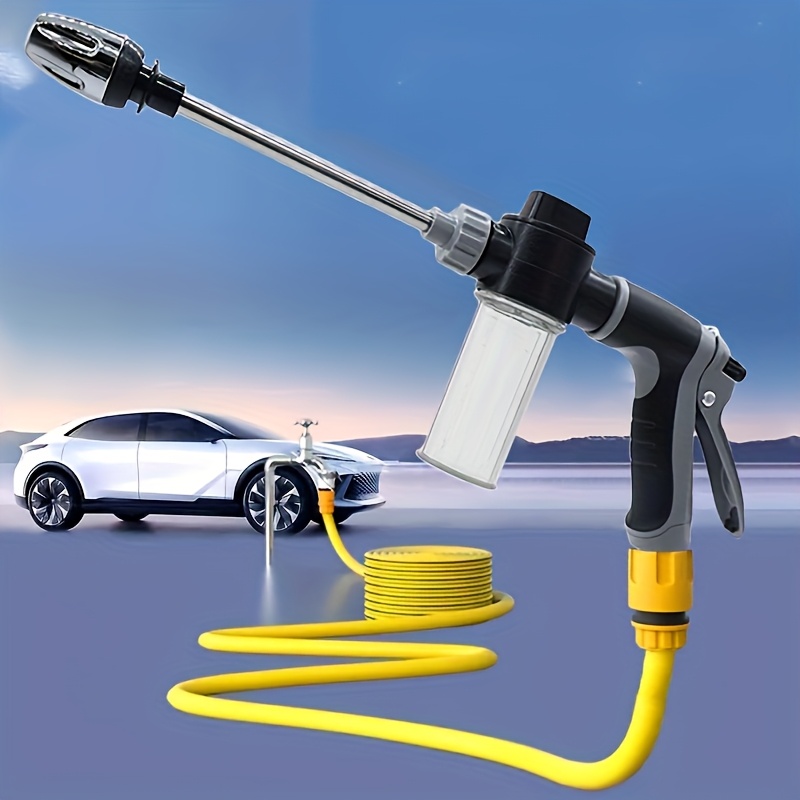 

High-pressure Foam Spray With Long Handle - Multi- Car Wash Tool, Ideal For Exterior & Interior Decoration, Plant Watering & Garden Irrigation, Rv Car Supplies Cleaning & Maintenance Accessory