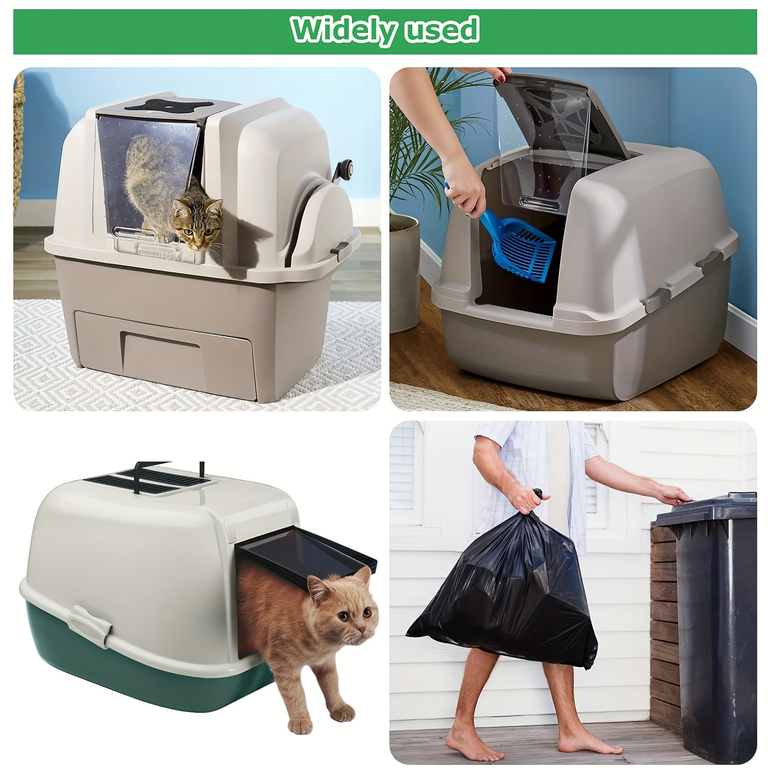 5pcs black activated charcoal cat litter 16cm Temu Australia