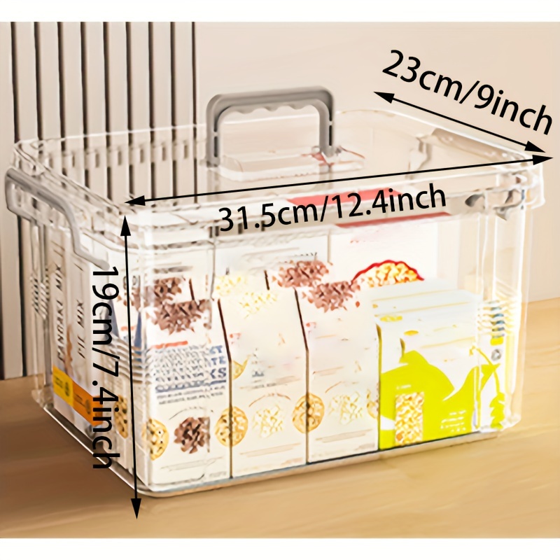 ECR4Kids Aufbewahrungsboxen Mit Deckel – 10-teiliges Set, Stapelbar, Transparent, Ideal Für Klassenzimmer & Zuhause