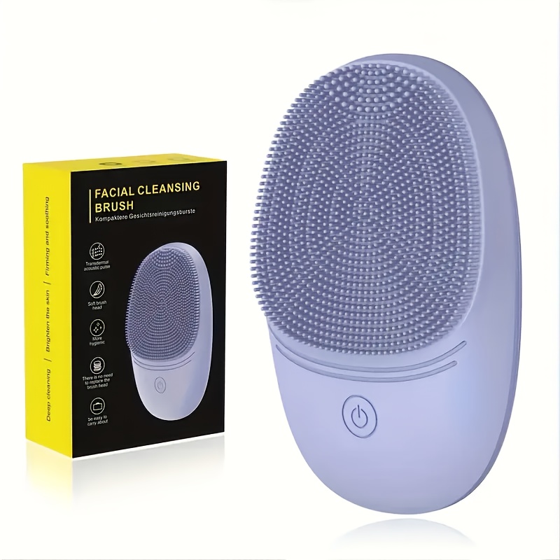 Image of Electric Soft Silicone Cleanser, Facial Brush With Vibration For Deep Cleaning