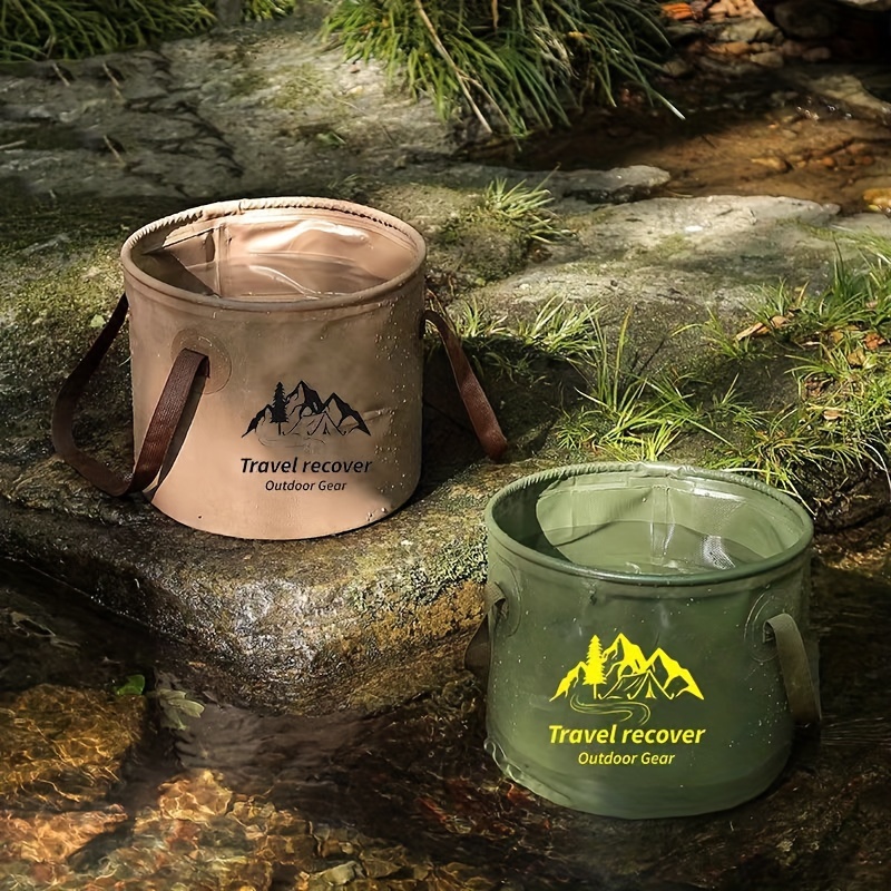 

Outdoor Foldable Water Bucket, Large Capacity Camping Portable Storage Bag, Travel Multi Functional Foot Soaking Bucket, Fishing Bucket