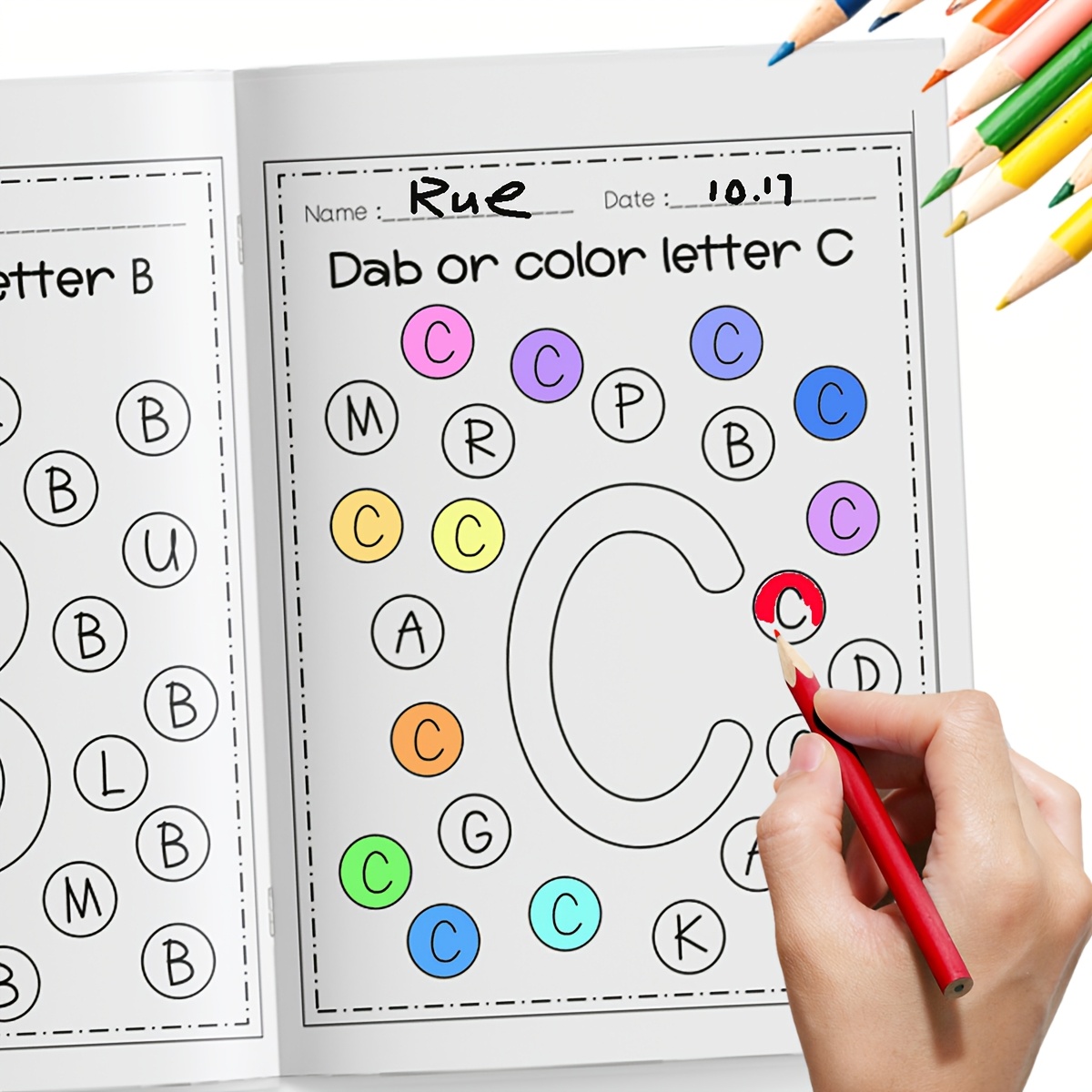 

1pc A Creative Coloring Adventure: Explore The Letters In Our Alphabet Book Collection