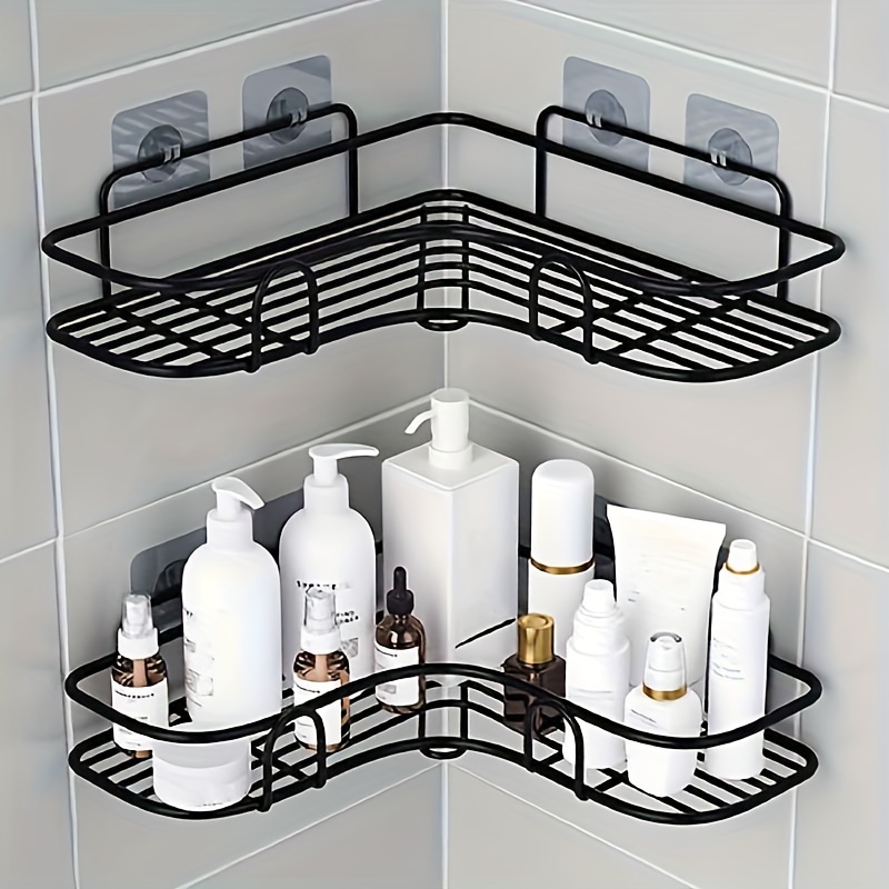 

2pc Non-punch , Bathroom , -mounted , Bathroom Shampoo Cosmetic , Bathroom Accessories