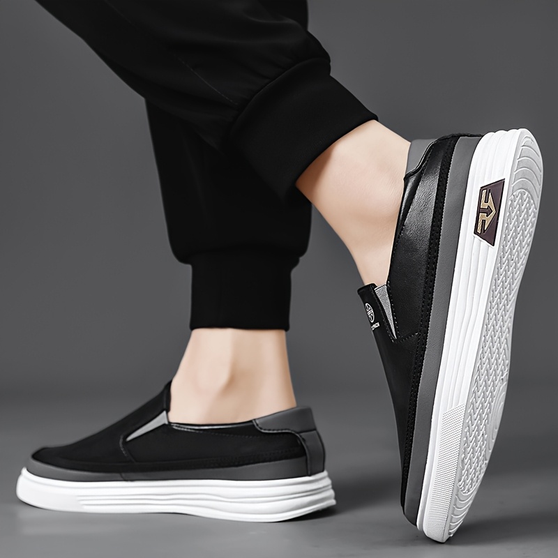Men\'s Black Slip-On Casual Loafers with White Sole (never worn) s-l400.jpg main image 3