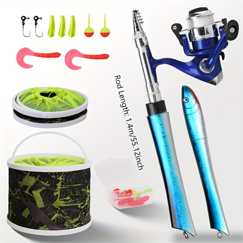 Fishing Pole Portable Fishing Pole Multifunction Telescopic