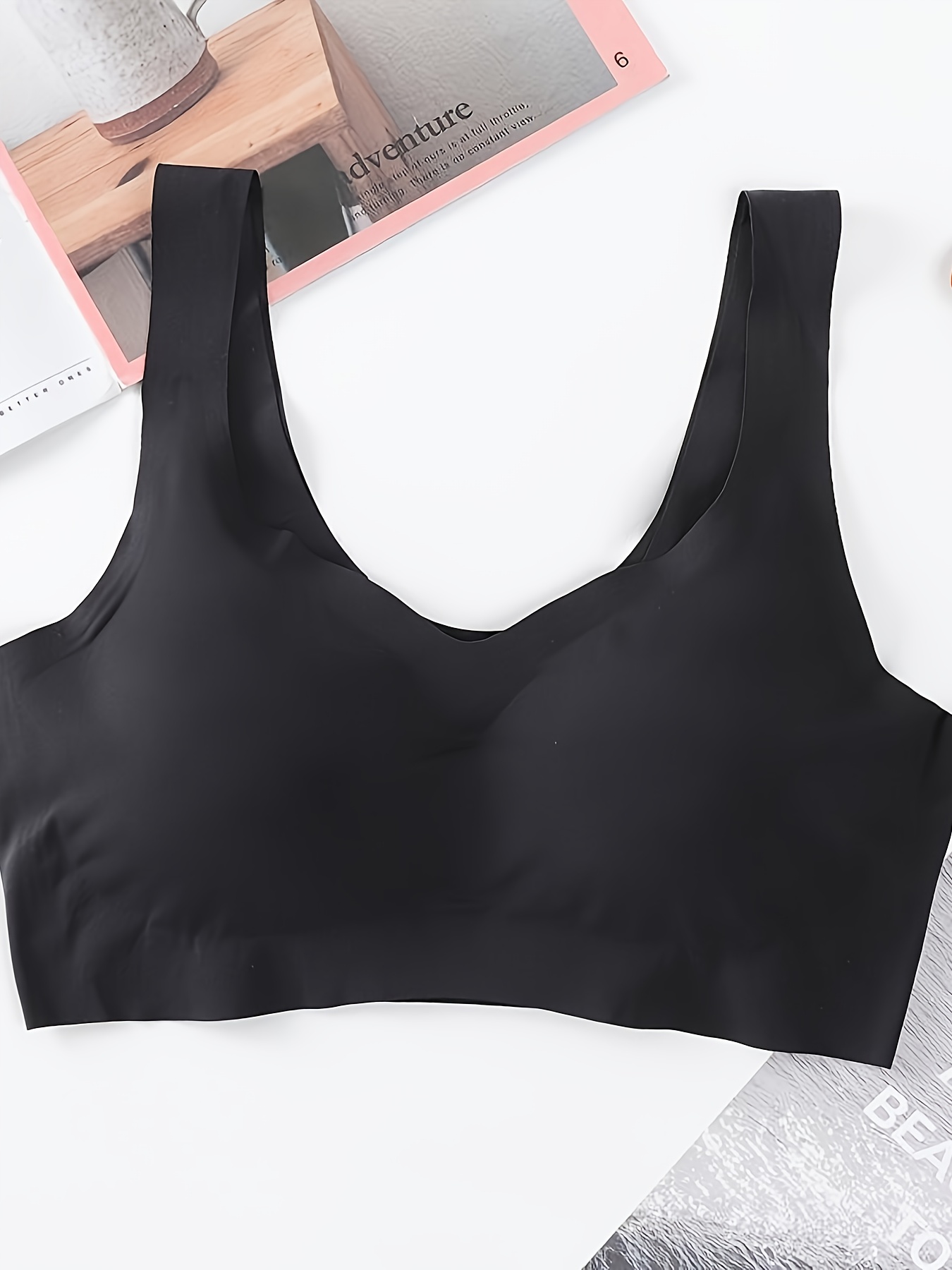 6 pack large size seamless underwear without steel ring beautiful back sports breathable anti sagging sleeping vest style gathered womens bra suitable for leisure and   Product details 8