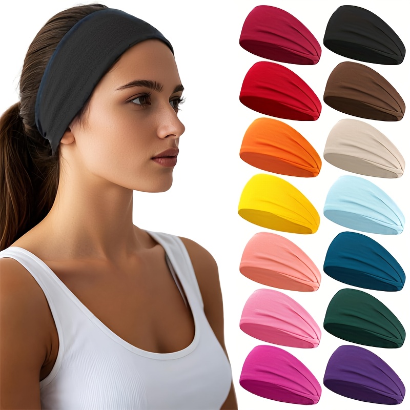 Damen Stirnband Headwrap – Dehnbar, Saugfähig, Für Sport & Alltag, In Wassermelonenrot