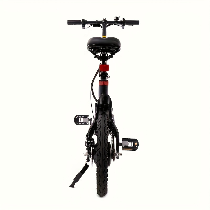 Opvouwbare Elektrische Fiets voor Volwassenen & Tieners van DYU 40.64 cm - 250W 36V 10Ah Lithium Batterij, 24 km/u Stadse-Cyclusfiets met Dubbele Voeding (Batterij/AC), Aluminium Frame, Schijfremmen & Achterdrager - Zwart, Opvouwbare Elektrische Fiets, Strak Ontwerp, Stevige Wielen