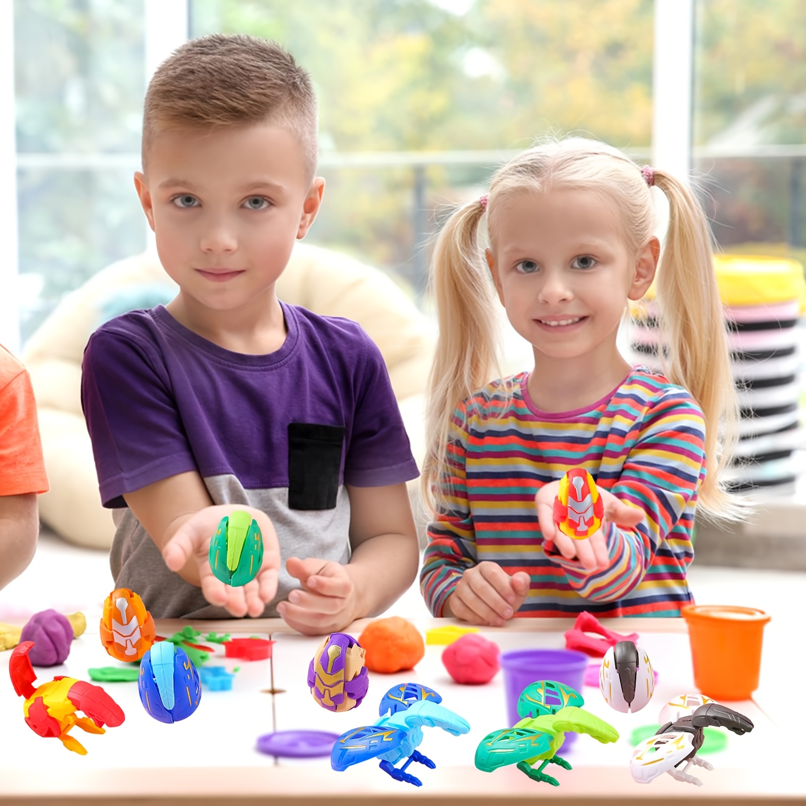 20pcs Deformable Dinosaur Egg Toys for Kids