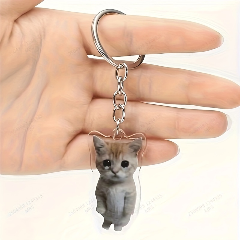 1pc creative meme acrylic keychain pendant funny backpack ornament accessories school bag  
