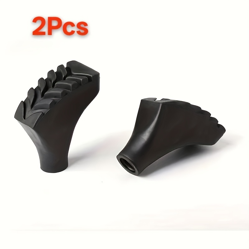TEMU 2-pack Hiking Pole/ 11mm Rubber Protective Sleeves | Wear- Replacement Foot Pads | Christmas Gift For Men And Women