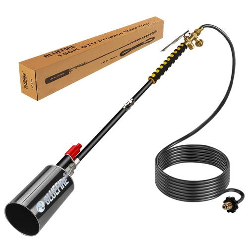 torch for outside 150 000 btu propane torch kit burner with 10ft hose heavy duty burner torch for propane tank melt roof asphalt road