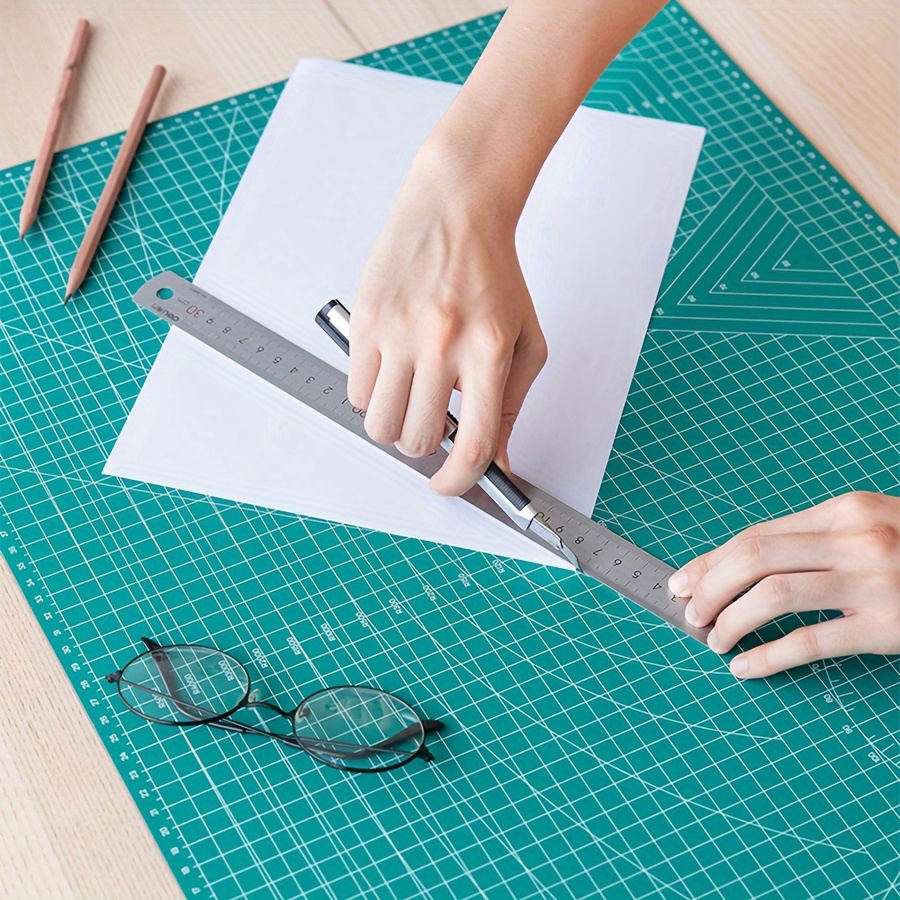 

Deli 1pc Self Healing Cutting Mat, A2 Size, 23.8*17.9in/60x45cm, Double-sided Mat With Grid Lines Angles, Great For Crafts, Quilting, Cutting Projects, Diy Sewing Crafts Accessories