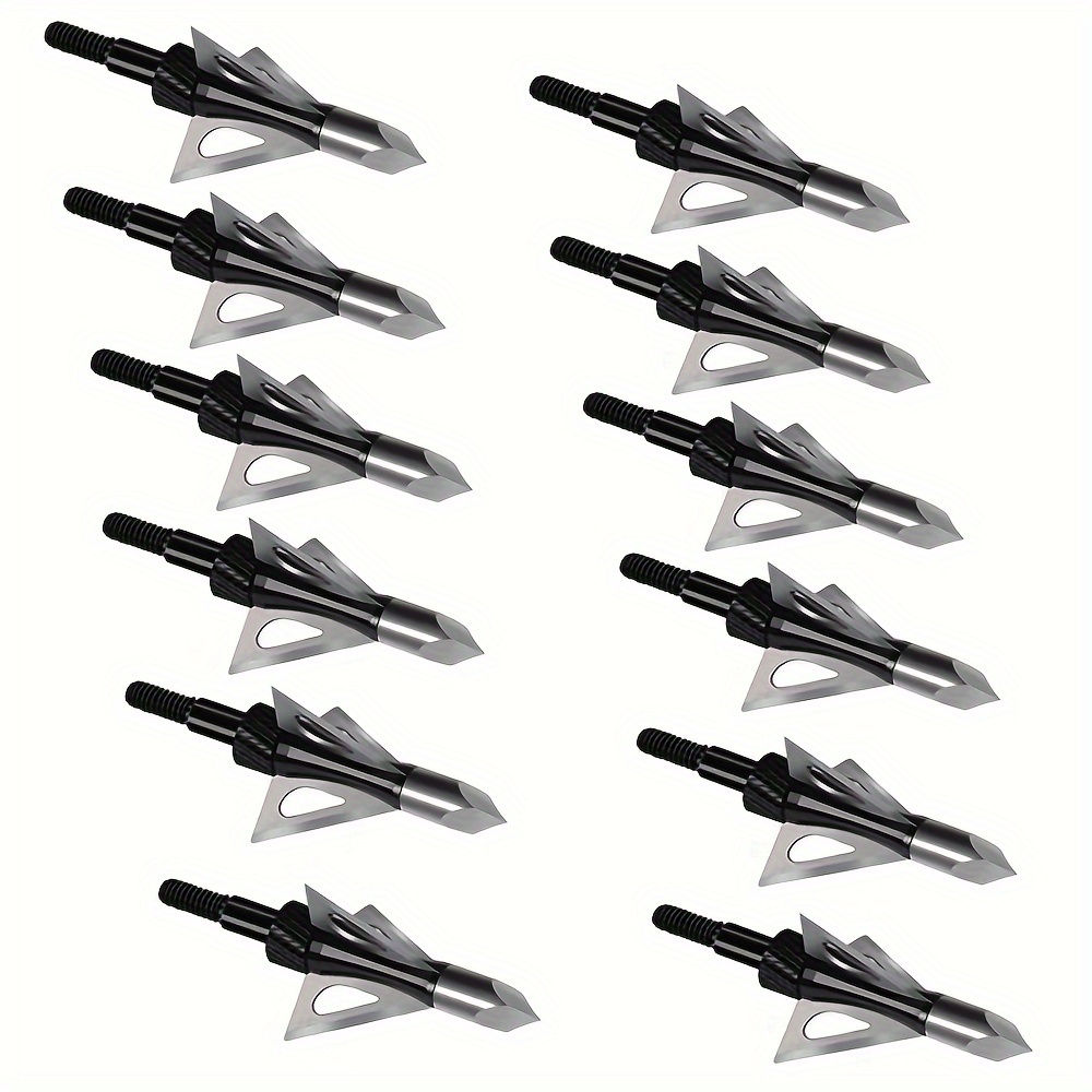

Archery Broadheads 100 Grain Fixed Blades Stainless Steel Hunting Broadheads For Recurve Bow And Compound Bow