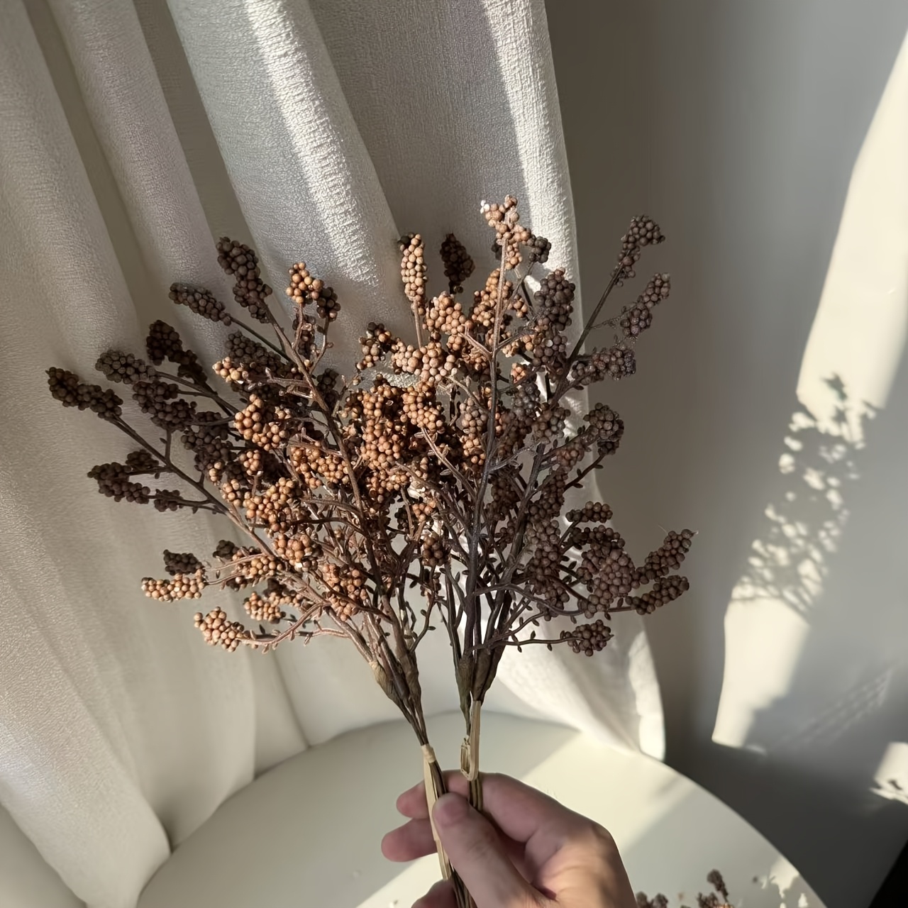 TEMU 10pcs Artificial Branches, Thanksgiving Fall Christmas Holiday Decor, Home Decor, Floral Arrangement